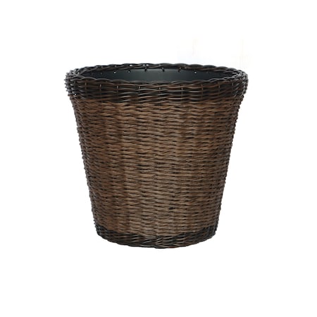 Infinity PLANTER WICKR BRN 17"D 45028-L
